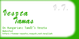 veszta tamas business card